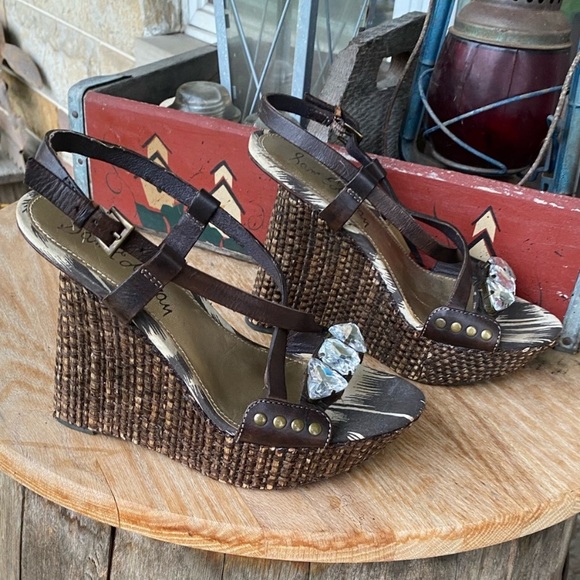 Sam Edelman Shoes - Sam Edelman Tate Woven Wedge Heeled Sandals